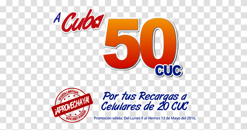 Promocin 50 Cuc Cuba Camping, Number, Label Transparent Png