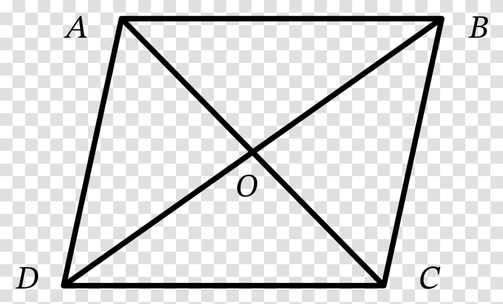 Proof Of Congruence Rhombus With 4 Triangles, Gray, World Of Warcraft Transparent Png