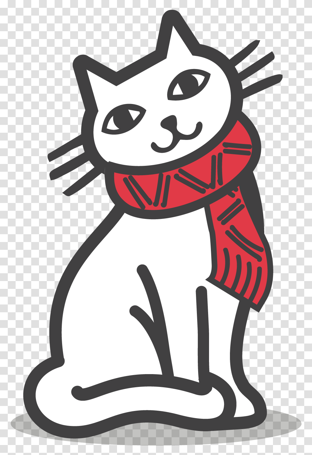 Proper Food For Cats Cat Cartoon Black And White, Pet, Animal, Mammal, Face Transparent Png