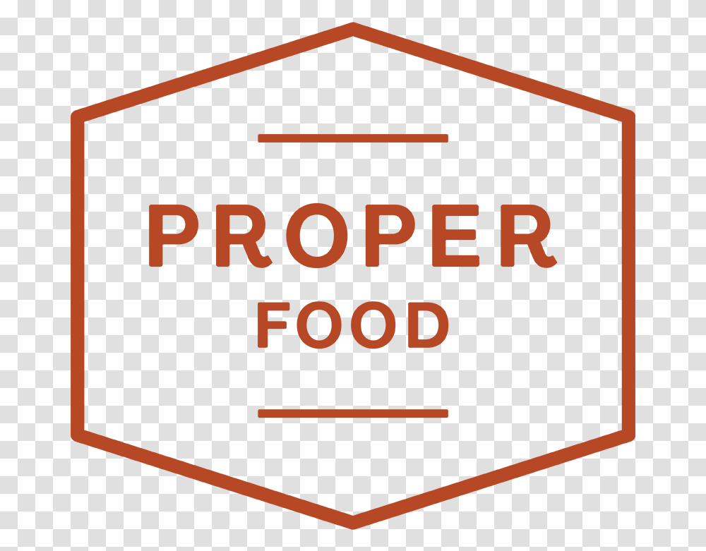 Proper Food Logo, Label, Sign Transparent Png