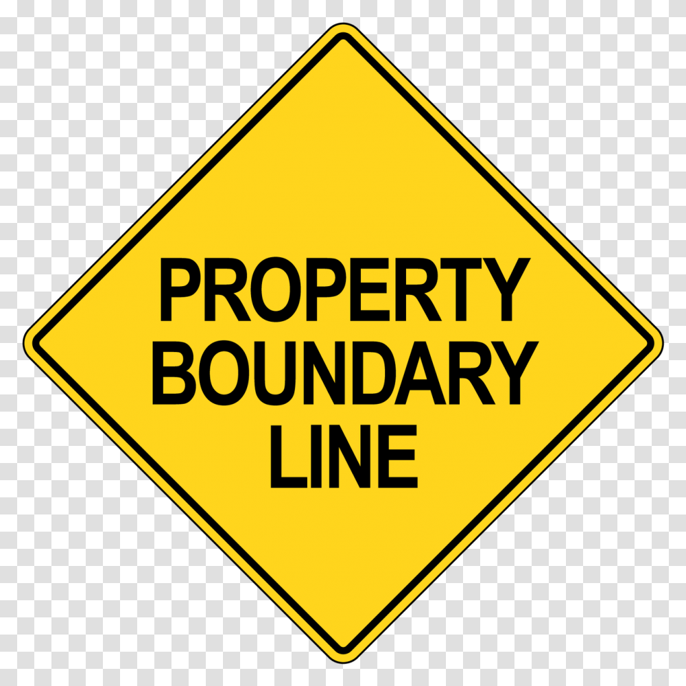 Property Boundary Line Markers Meaning Narrow Bridge Sign, Symbol, Road Sign Transparent Png