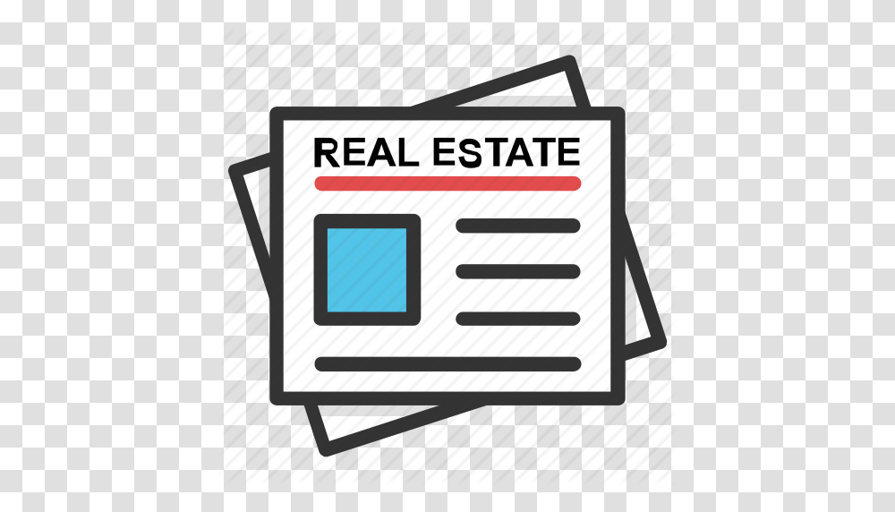 Property Newspaper Real Estate Classified Real Estate Classified, Envelope, Id Cards, Document Transparent Png