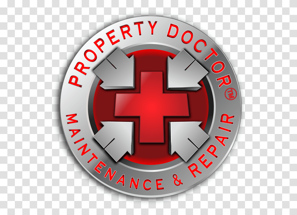 Propertydr Com Circle, Red Cross, Logo, First Aid Transparent Png