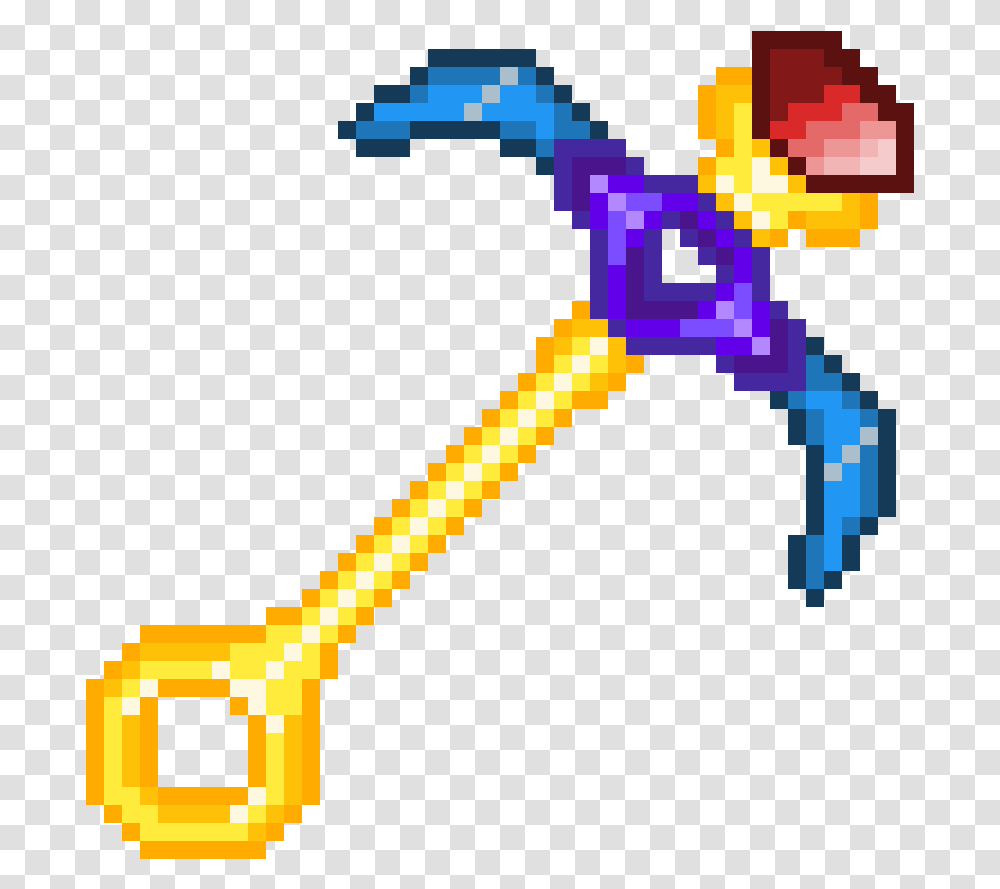 Prophet S Pickaxe Color Wheel Pixel Art, Key, Cross, Tool Transparent Png