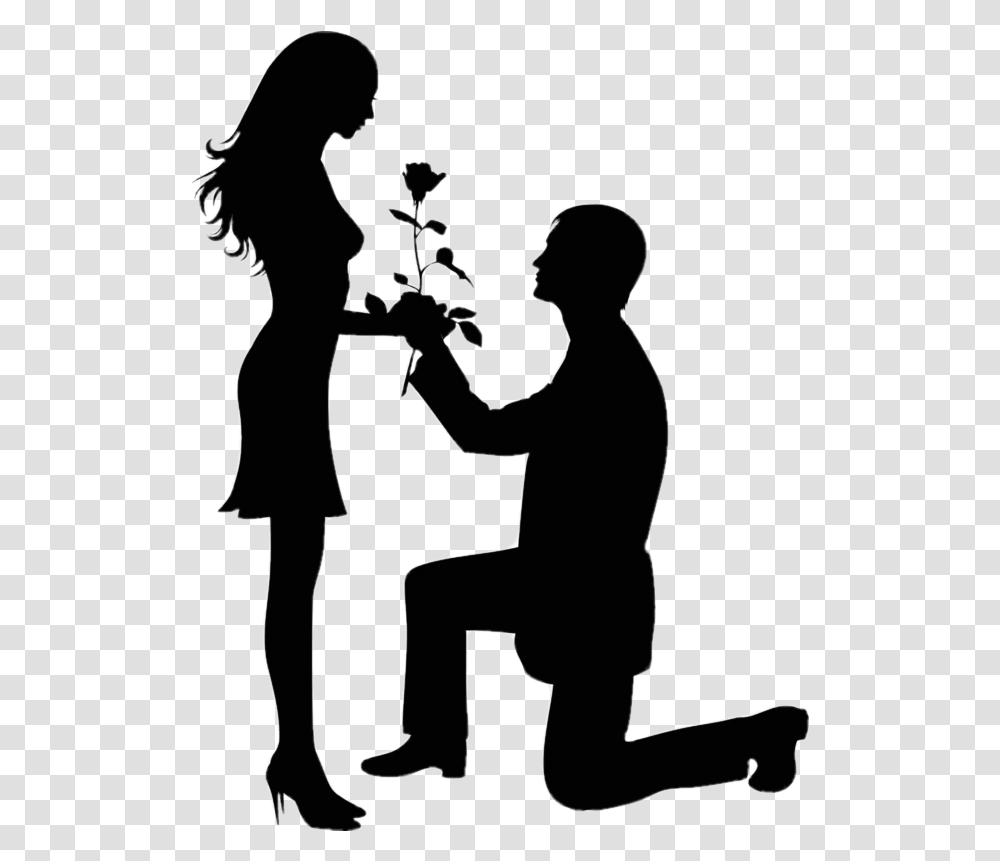 Propose Couple On Valentine Day Images Love Boy And Girl, Person, Human, Worker, Hairdresser Transparent Png