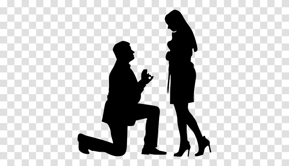 Propose Ring Engagement Proposal Wedding Love Love Clipart Black And White, Gray, World Of Warcraft Transparent Png