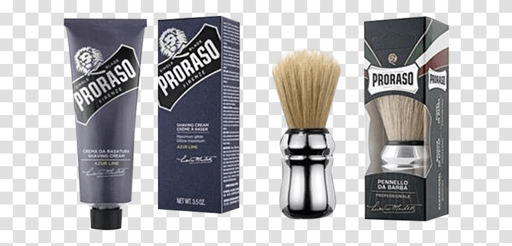 Proraso Single Blade Shaving Setshaving Cream Proraso Cypress And Vetiver, Bottle, Cosmetics, Brush, Tool Transparent Png
