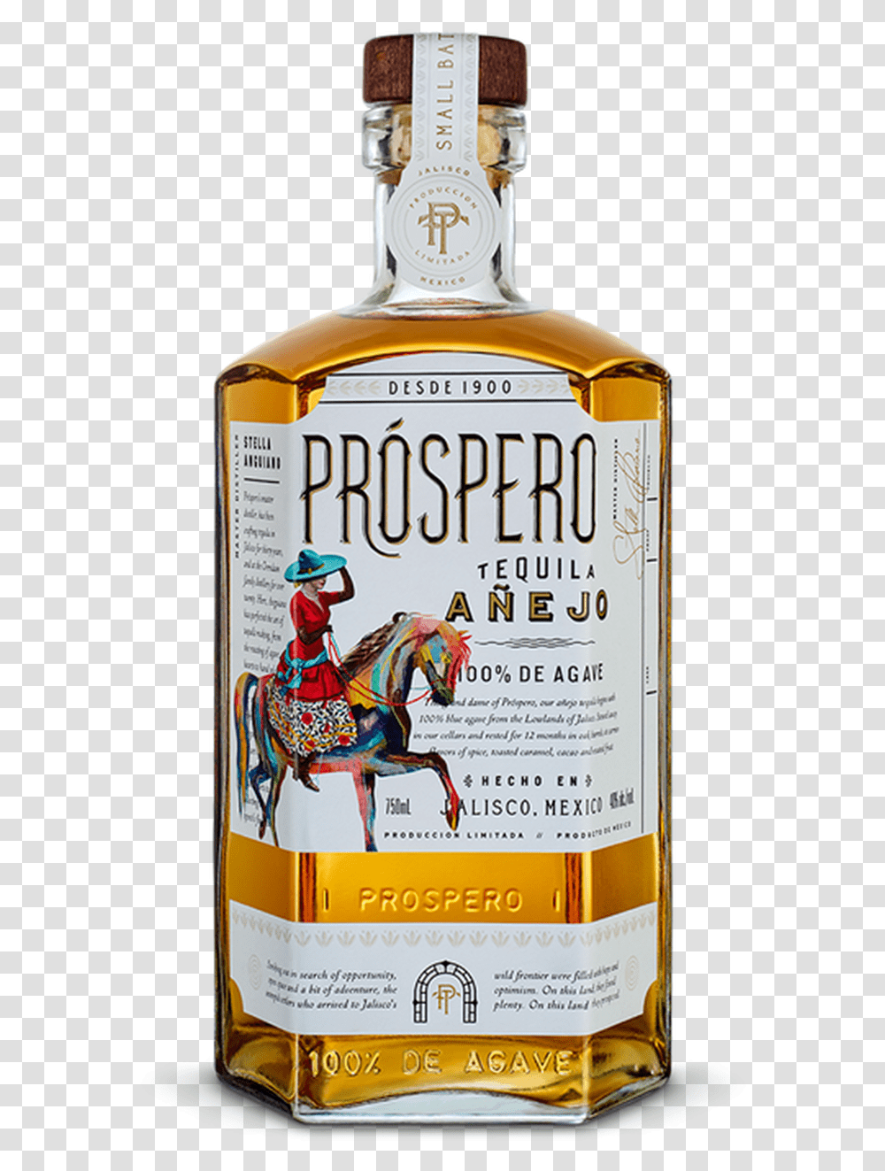 Prospero Anejo Tequila Prospero Tequila, Liquor, Alcohol, Beverage, Drink Transparent Png