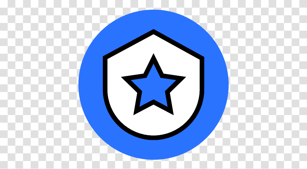 Protect Safe Safety Secure Security Shield With Star Icon, Symbol, Star Symbol Transparent Png