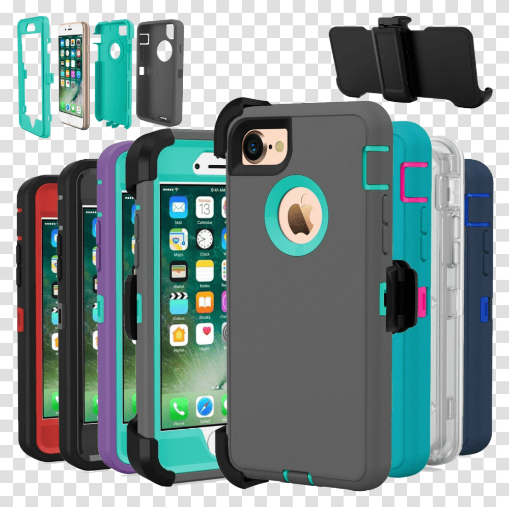 Protective Shockproof Belt Clip Holster Otterbox Case Iphone 7 Girls, Mobile Phone, Electronics, Cell Phone, Luggage Transparent Png