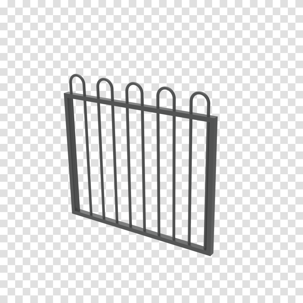 Protector Aluminium X Loop Top Garden Gate, Fence, Barricade, Railing Transparent Png