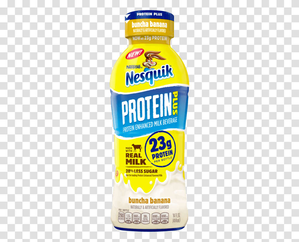 Protein Plus Banana Milk Ready To Drink Oz Bottle, Ketchup, Food, Juice, Beverage Transparent Png