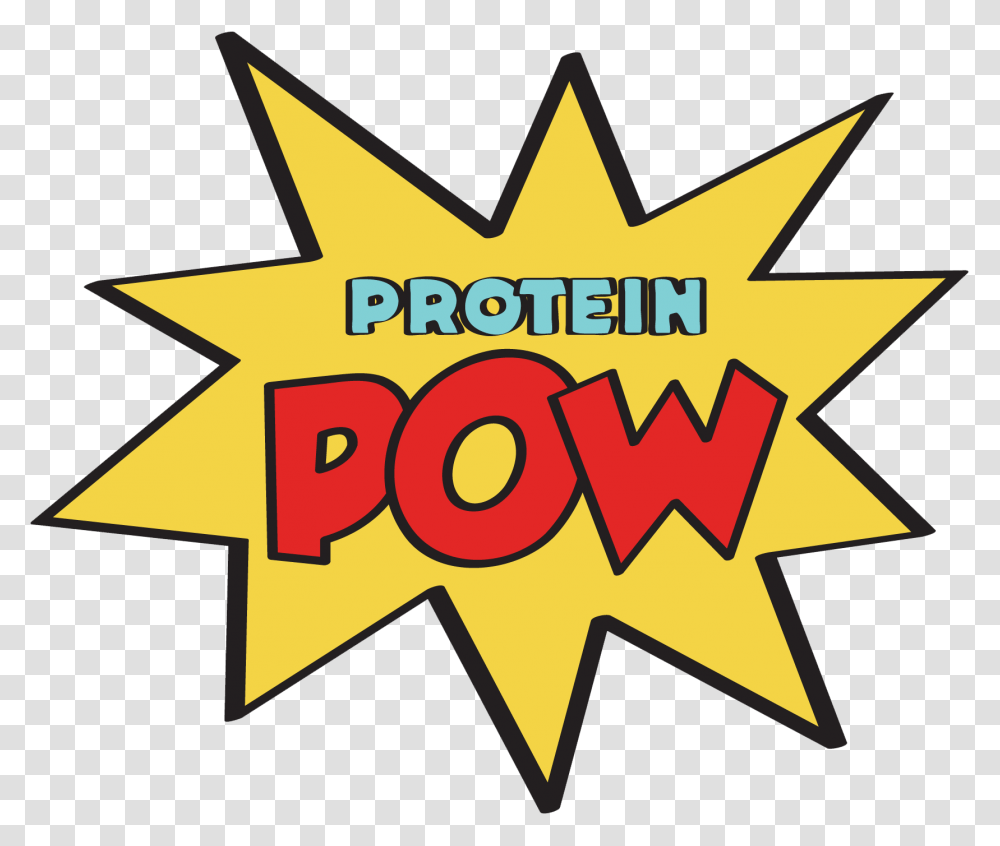 Protein Pow Emblem, Star Symbol, Logo, Trademark Transparent Png