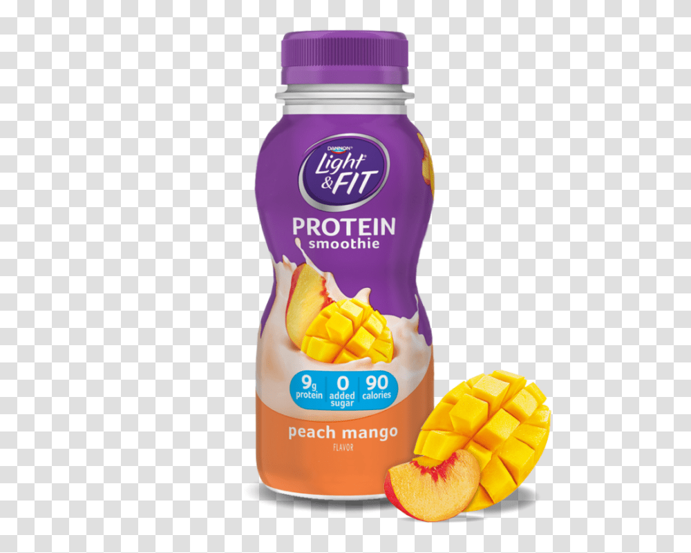 Protein Smoothie Peach Mango, Bottle, Ketchup, Food, Shampoo Transparent Png