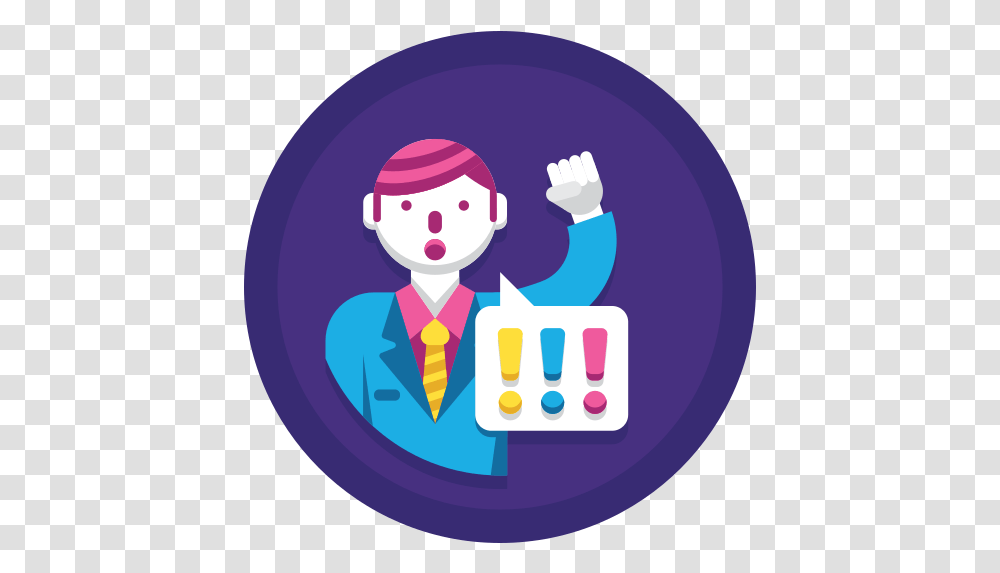 Protest Illustration, Performer, Purple Transparent Png