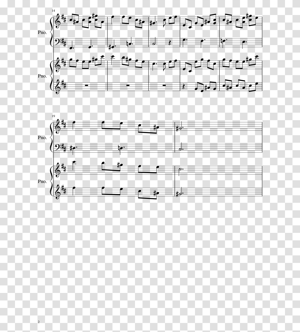Proto Man's Alternate Theme Sheet Music 2 Of 2 Pages Despacito, Gray, World Of Warcraft Transparent Png