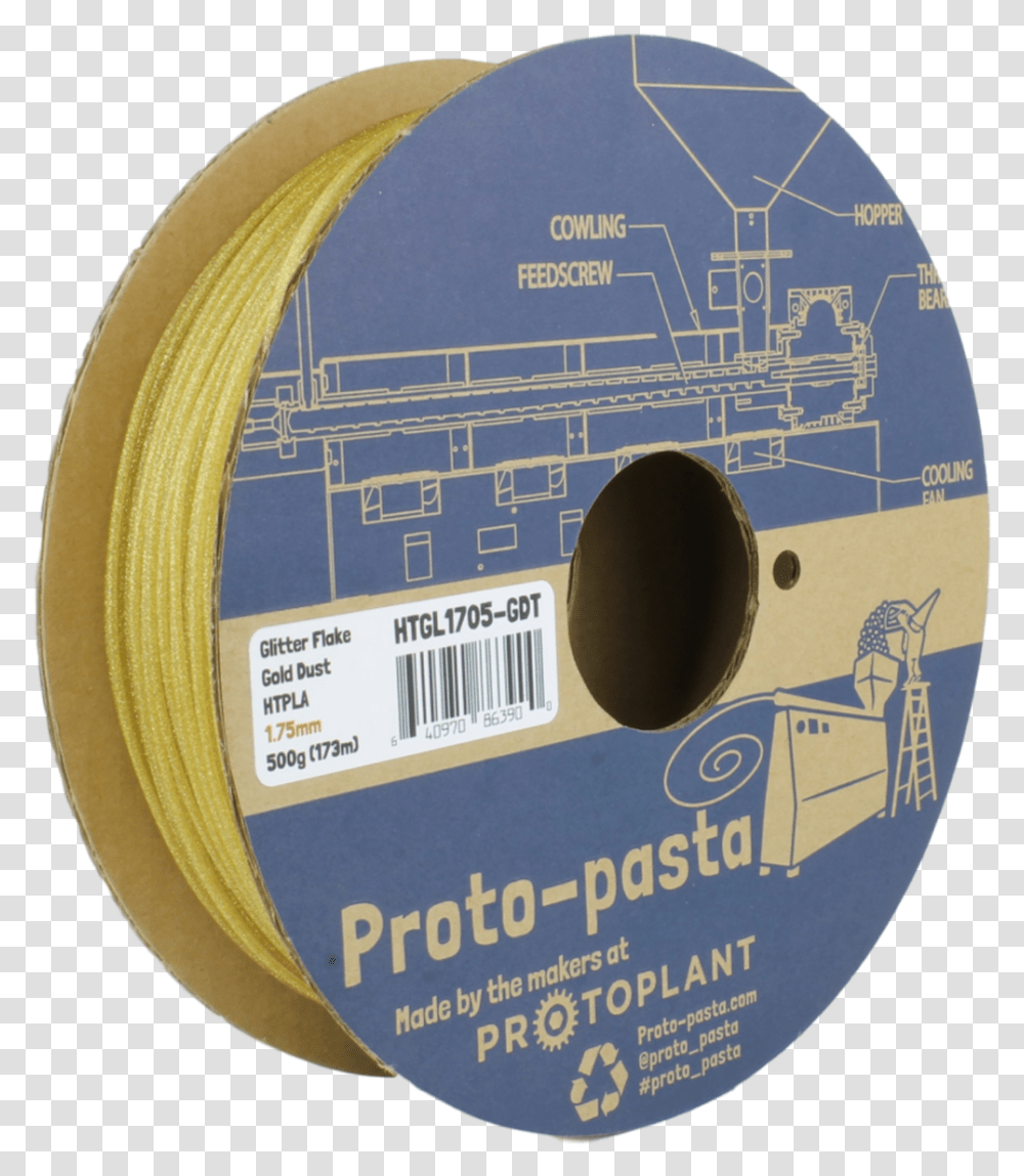 Proto Pasta Glitter Flake Htpla Gold Dust 3d Printing Filament 175mm 500 G, Tape, Disk, Dvd Transparent Png
