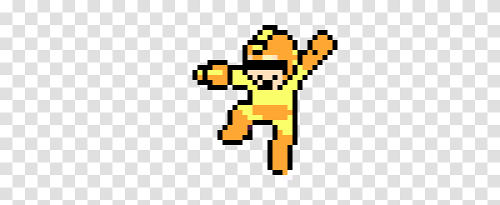 Protoman Orange Pixel Art Maker, Pac Man Transparent Png