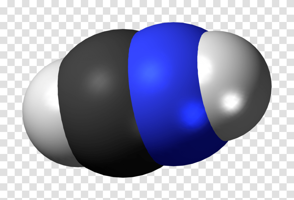 Protonated Hydrogen Cyanide Cation Spacefill, Ball, Sphere, Balloon, Medication Transparent Png
