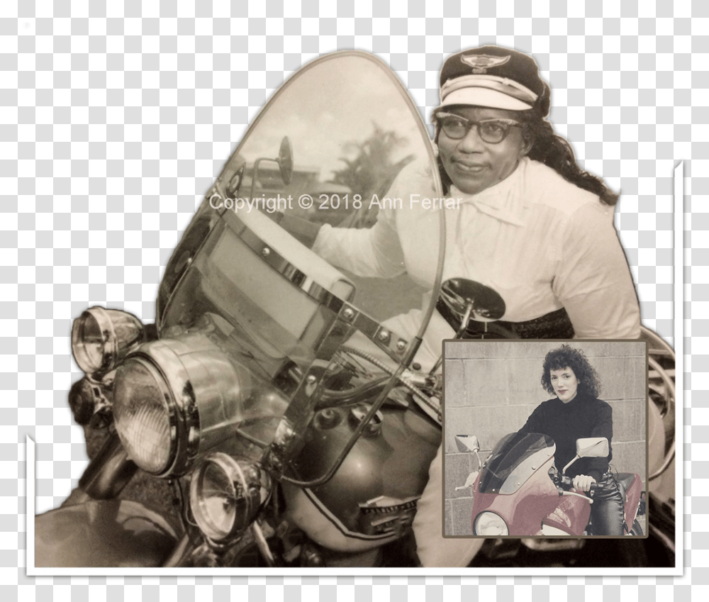 Prototype With Watermark Hawk Border Bessie Stringfield, Person, Human, Machine, Engine Transparent Png