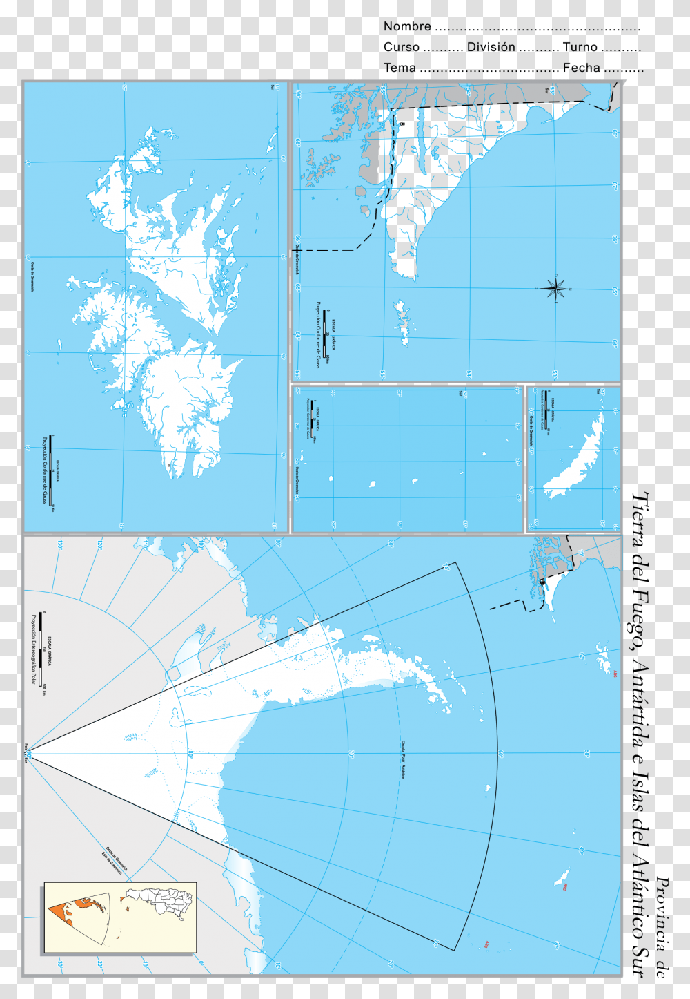 Provincia De Tierra Del Fuego Clip Arts Atlas, Map, Diagram, Plot, Bush Transparent Png