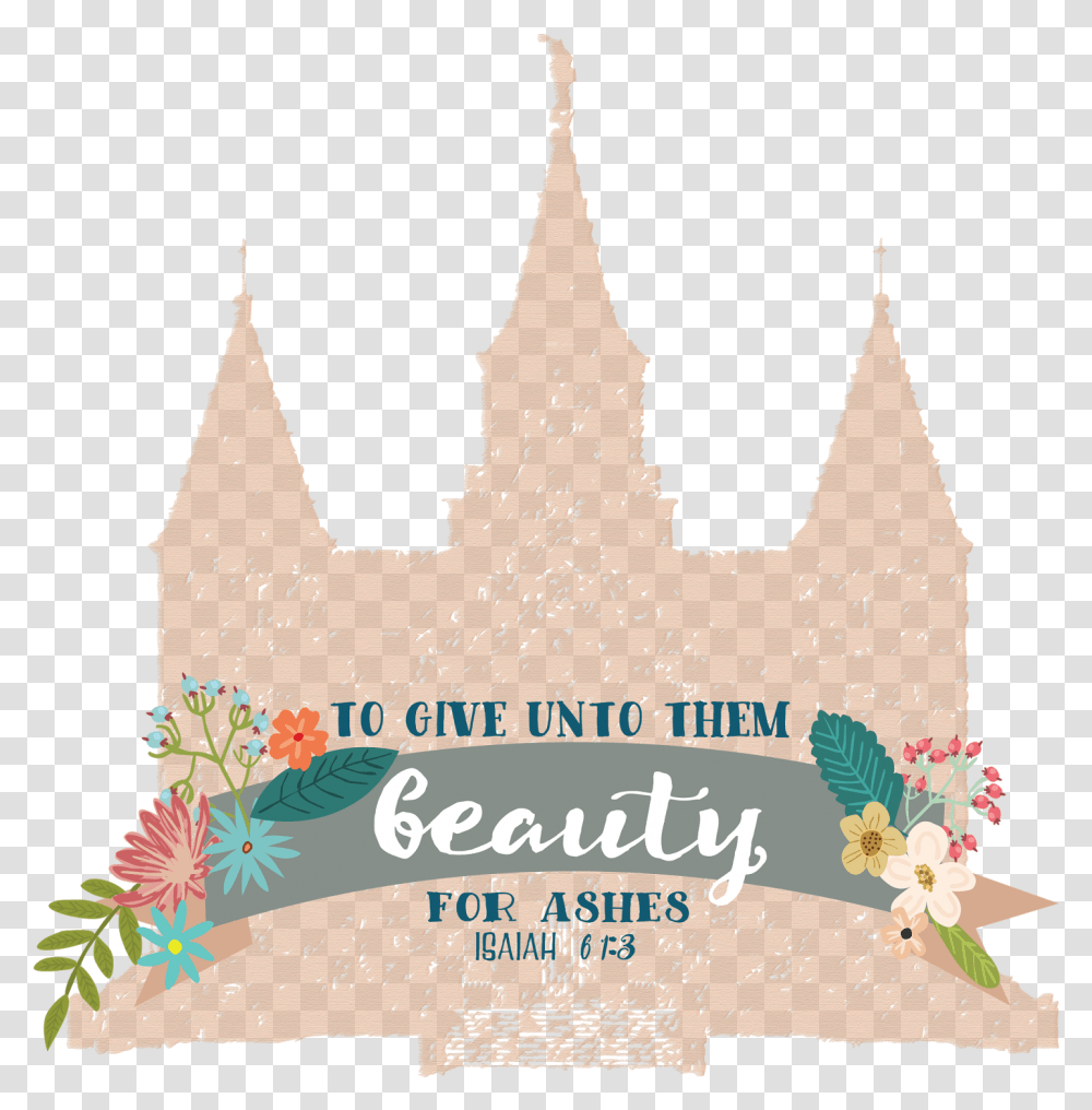 Provo City Center Temple Beauty For Ashes, Paper, Nature, Flyer, Poster Transparent Png