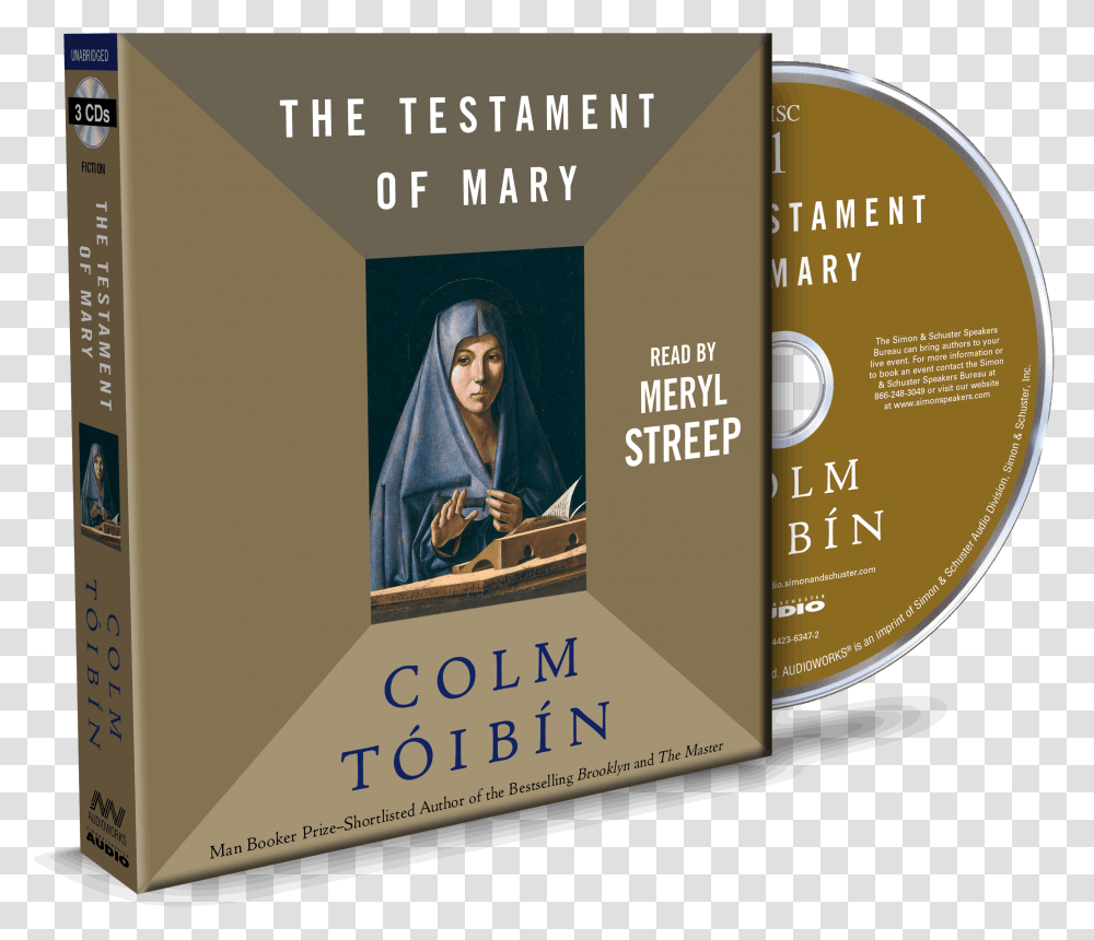Provocative Haunting And Indelible Meryl Streep Testament Of Mary By Colm Toibin, Person, Human, Disk, Flyer Transparent Png