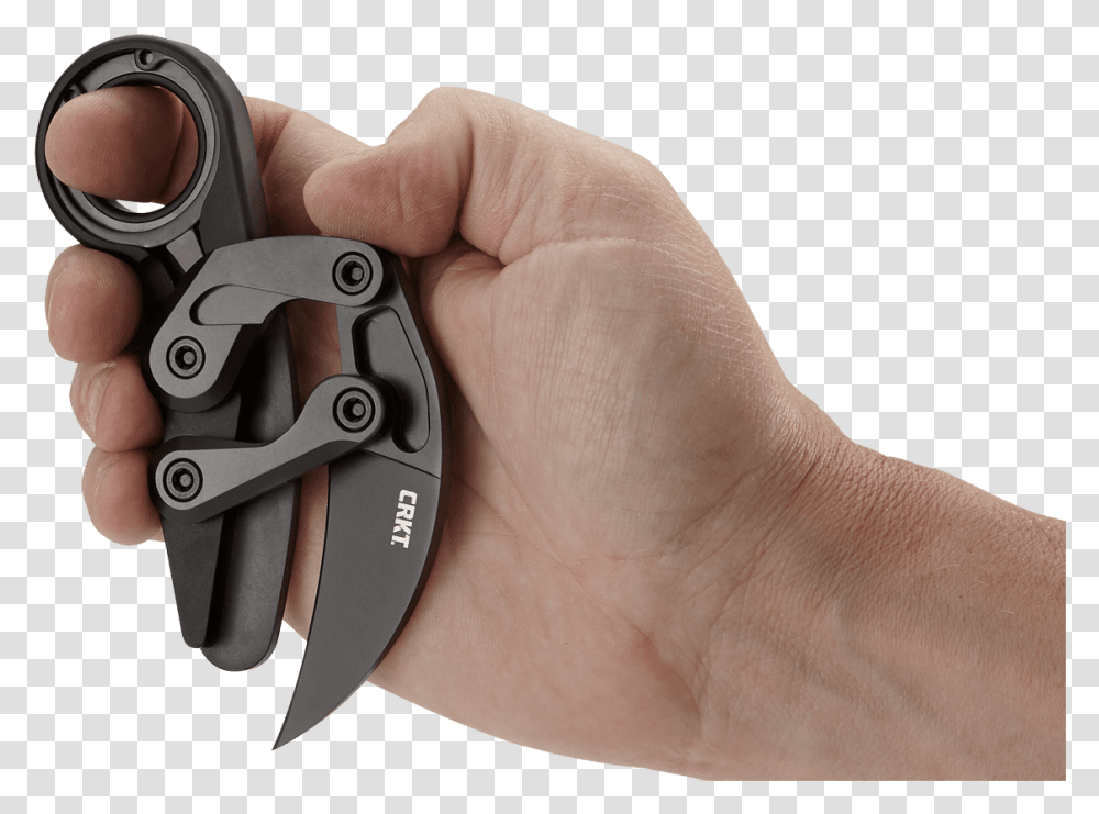 Provoke Crkt Karambit Knife Drawimg, Person, Human, Weapon, Weaponry Transparent Png