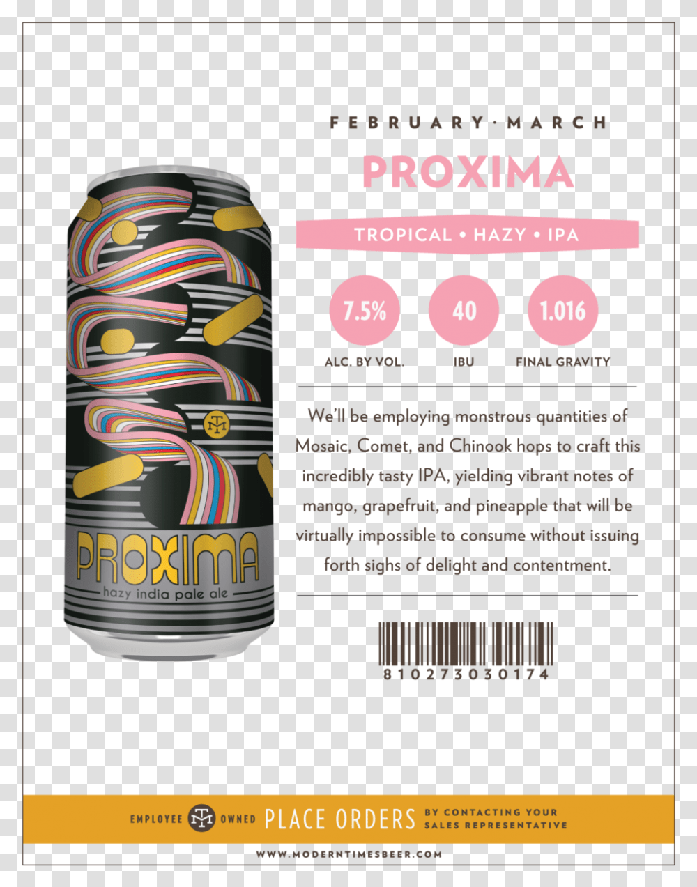 Proxima Sell Sheet Outlined Caffeinated Drink, Tin, Can, Flyer, Poster Transparent Png