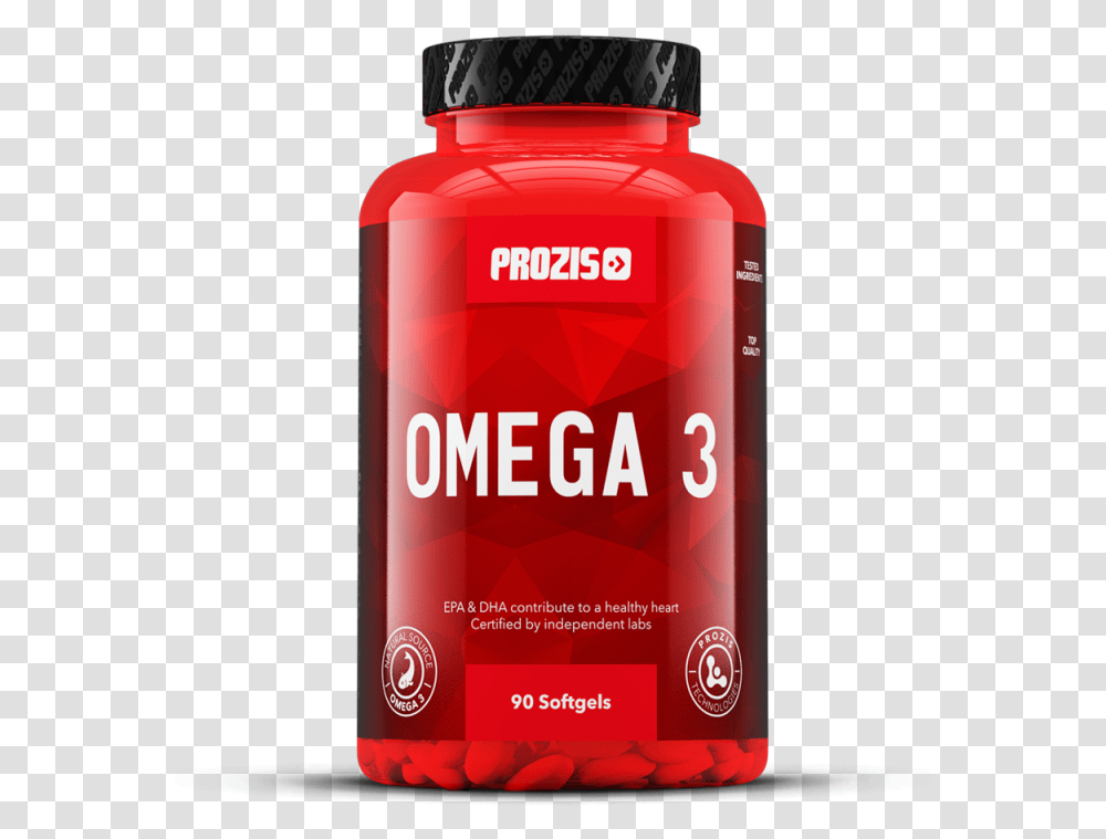 Prozis Omega 3 90 Softgels 1 Zmb6 Prozis, Ketchup, Food, Bottle, Medication Transparent Png