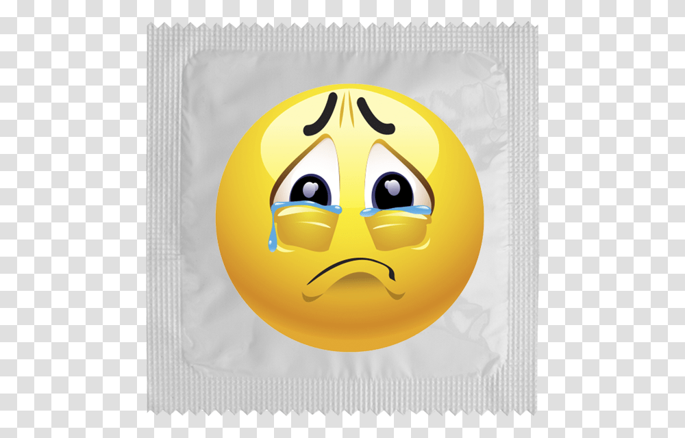 Prservatif Sad Emoji Sad Emoji Face, Label, Food, Sweets Transparent Png