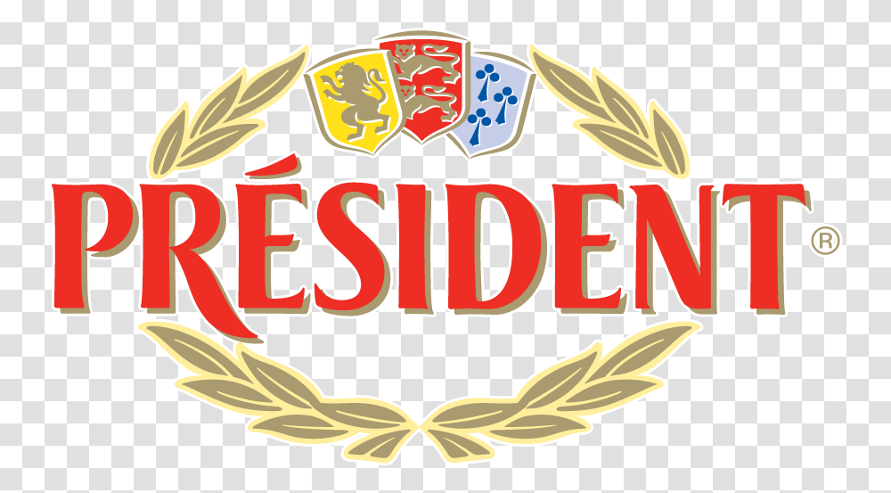 Prsident Logo President Cheese Logo, Symbol, Trademark, Emblem, Text Transparent Png