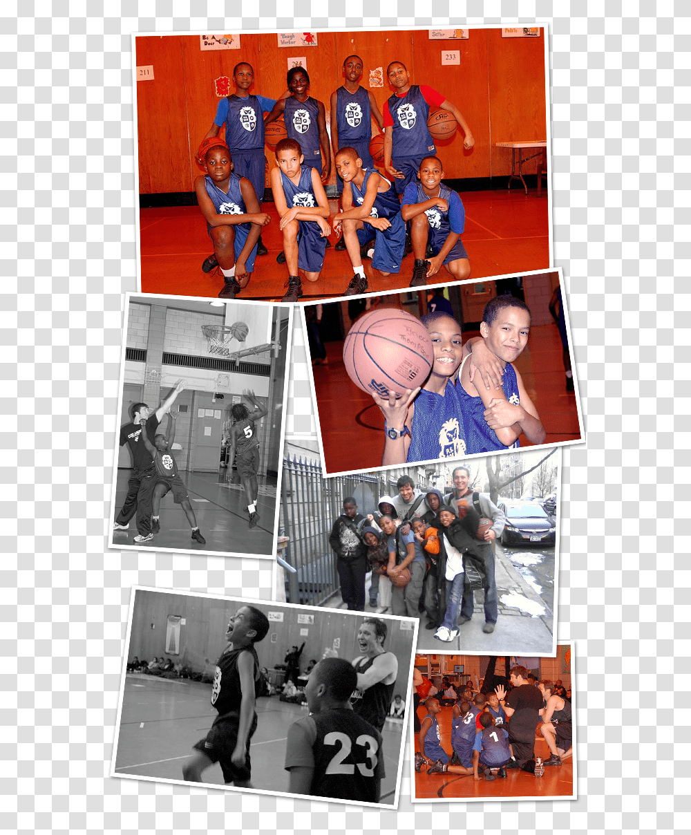 Ps 22 Basketball Team, Collage, Poster, Advertisement, Person Transparent Png