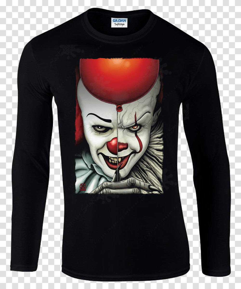 Ps Pennywise Long Sleeve Dibujos De It 2017, Apparel, Performer, Person Transparent Png
