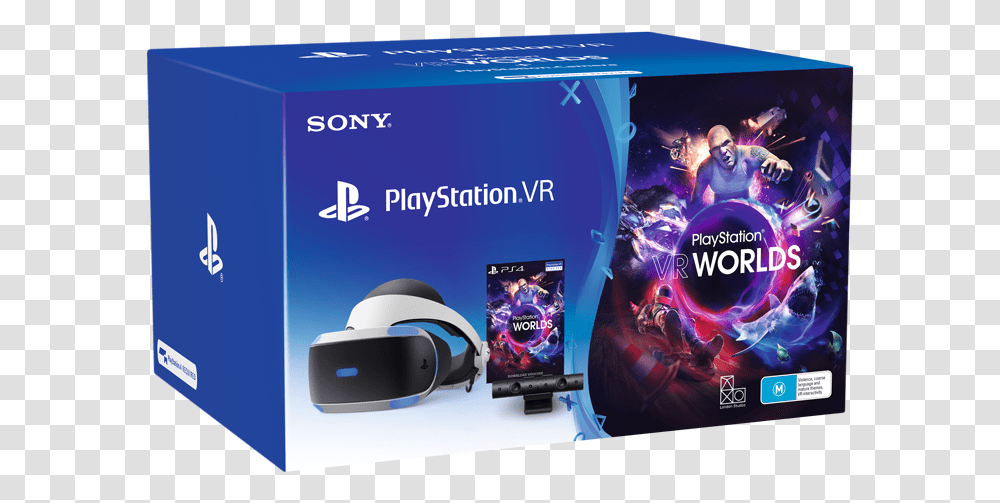 Ps Vr Starter Pack Product ImageTitle Ps Vr, Helmet, Person, Monitor, Screen Transparent Png