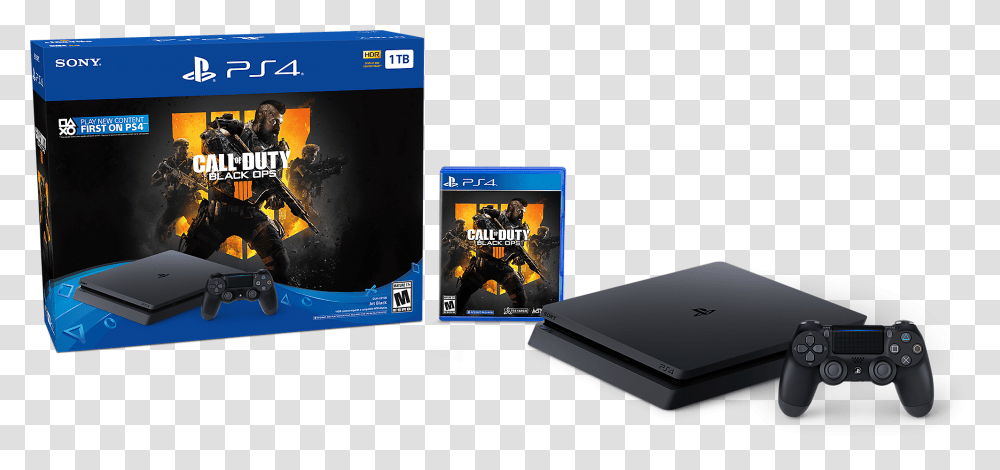 Ps4 Pro Ps4 Slim 1tb Black Ops, Person, Electronics, Pc, Computer Transparent Png