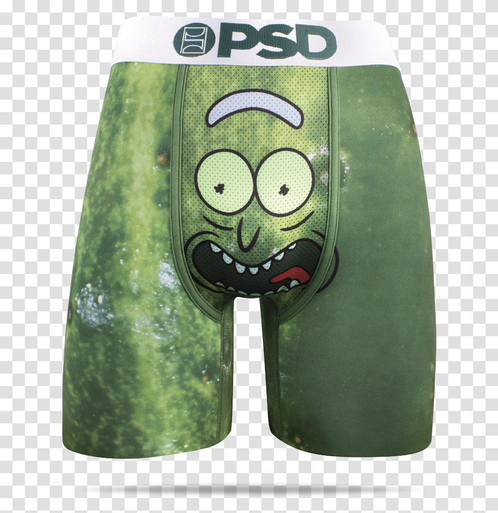 Psd Green Rick And Morty Pickle Rick Boxer Briefs Rick And Morty Pickle Rick, Plant, Food, Vegetable, Produce Transparent Png