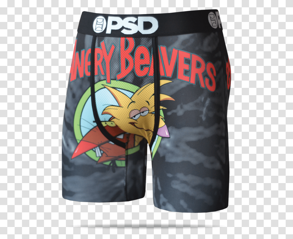 Psd Underwear Men's Angry Beavers Boxer Brief Black, Bird, Beverage, Alcohol Transparent Png