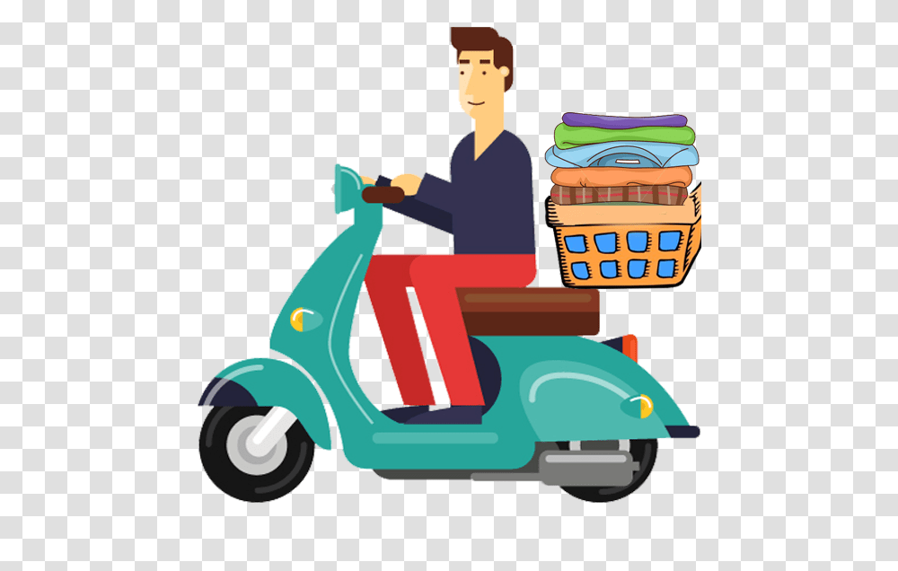 Psi Laundry, Vehicle, Transportation, Scooter, Motorcycle Transparent Png