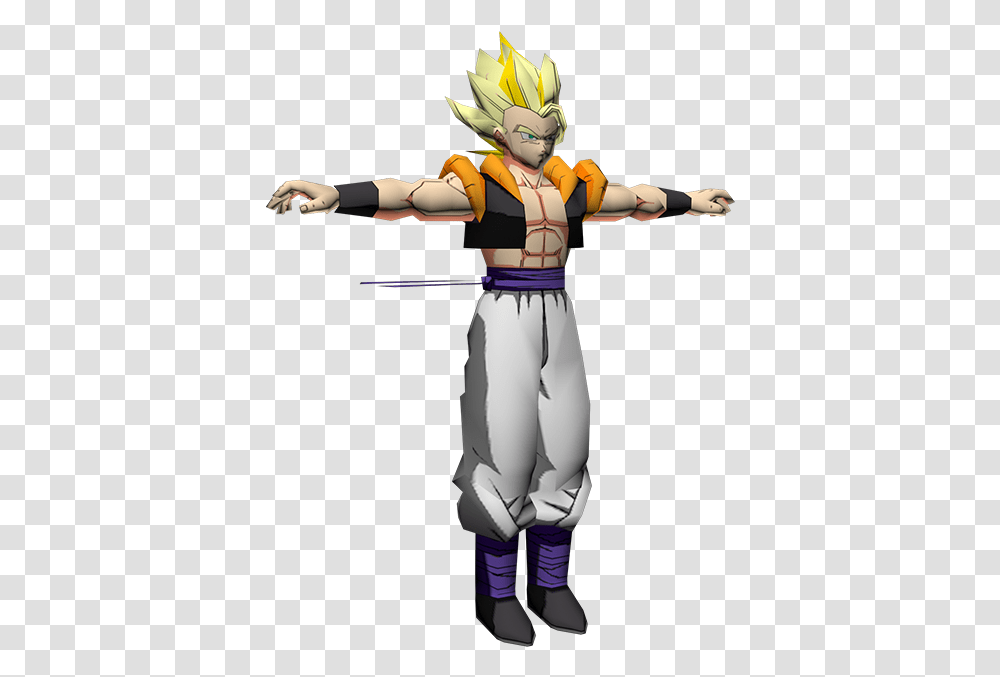Psp Dragon Ball Z Shin Budokai Another Road Gogeta Action Figure, Person, Human, People, Figurine Transparent Png