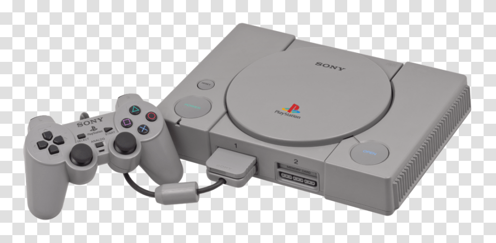 Psx Console Wcontroller, Electronics, Cd Player, Indoors, Projector Transparent Png