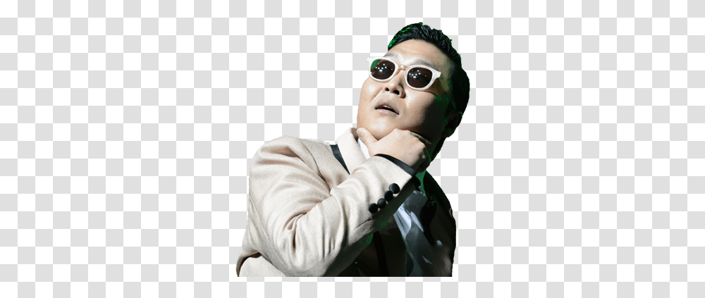 Psy Looking Up Psy, Sunglasses, Accessories, Person, Goggles Transparent Png