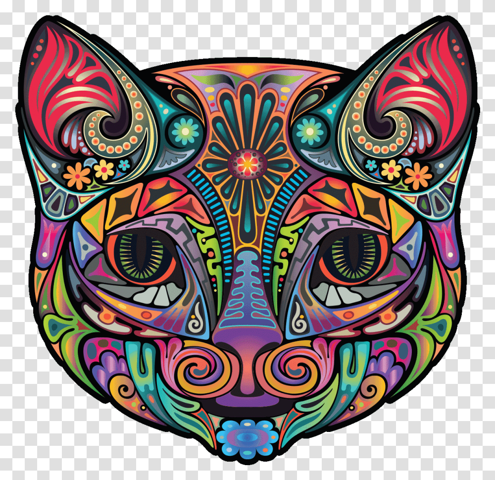 Psychedelic Chat, Pattern, Doodle, Drawing, Art Transparent Png