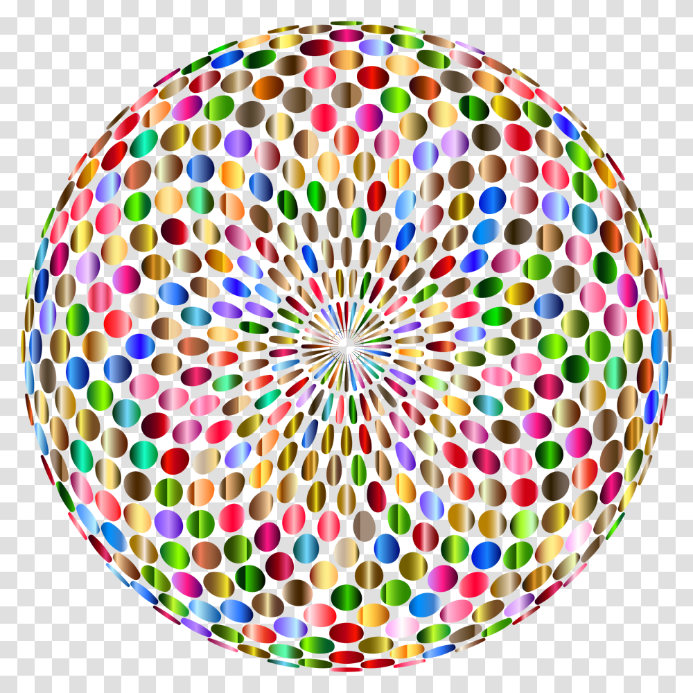 Psychedelic Chromatic Disco Ball No Background Icons, Sphere, Ornament, Pattern, Balloon Transparent Png