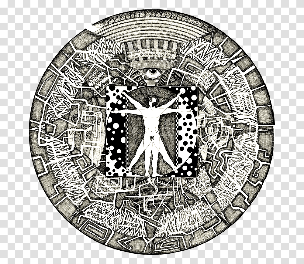Psychedelic Circle, Doodle, Drawing, Emblem Transparent Png