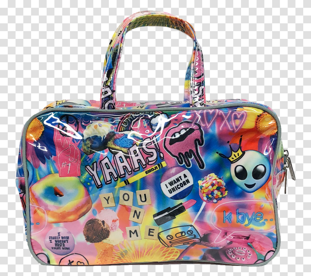 Psychedelic Collage Cosmetic Handbag, Accessories, Accessory, Purse, Birthday Cake Transparent Png