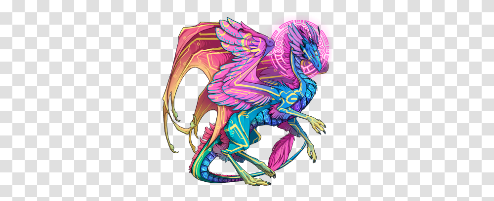 Psychedelic Dragons Dragon Share Flight Rising Trippy Dragons, Purple Transparent Png
