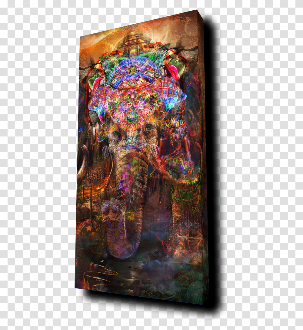 Psychedelic Elephant, Painting, Modern Art, Pattern Transparent Png