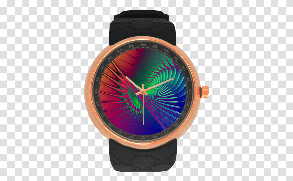 Psychedelic Fractal Spiral Watch, Wristwatch, Clock Tower, Architecture, Building Transparent Png