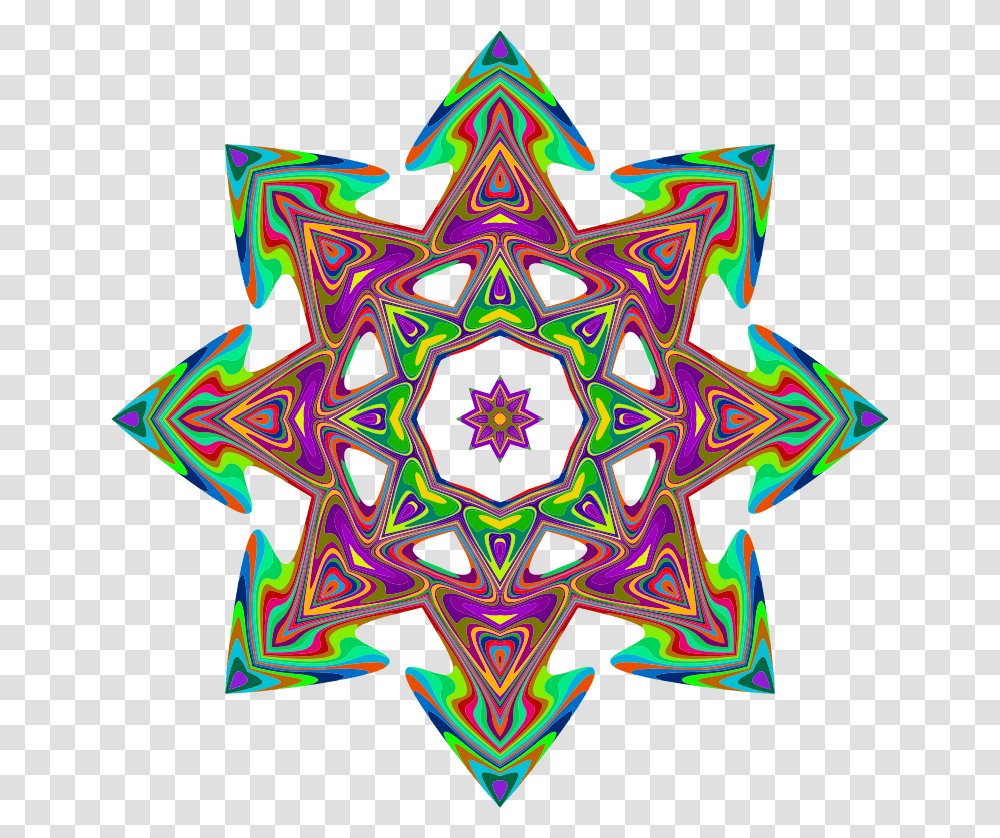 Psychedelic Geometric Star Singapore Peranakan Tiles, Pattern, Ornament, Star Symbol Transparent Png